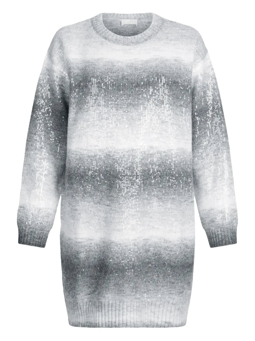 ombre sequin knit dress