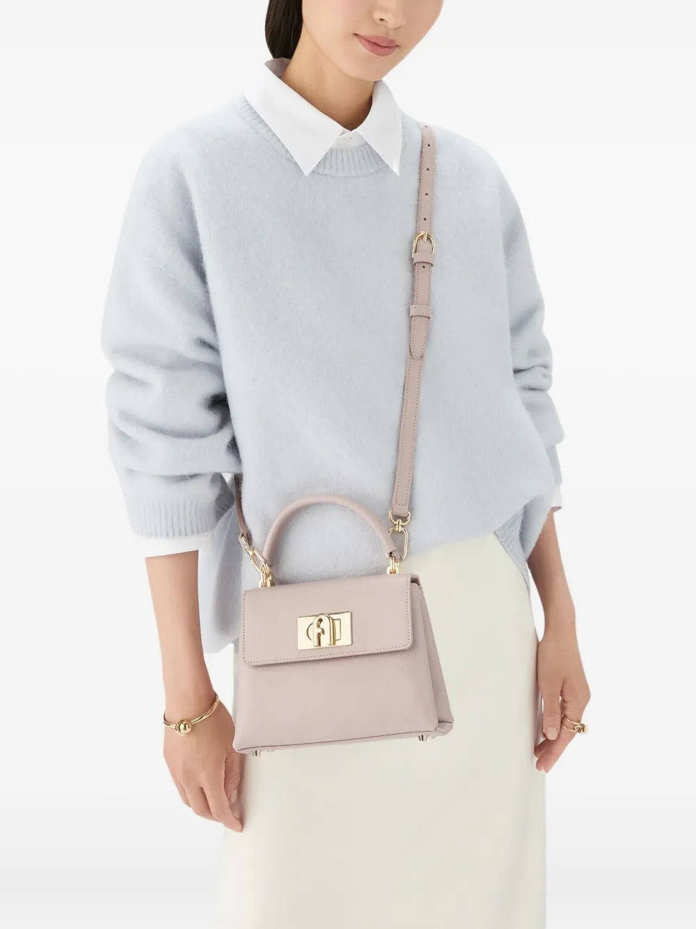 small top-handle crossbody bag