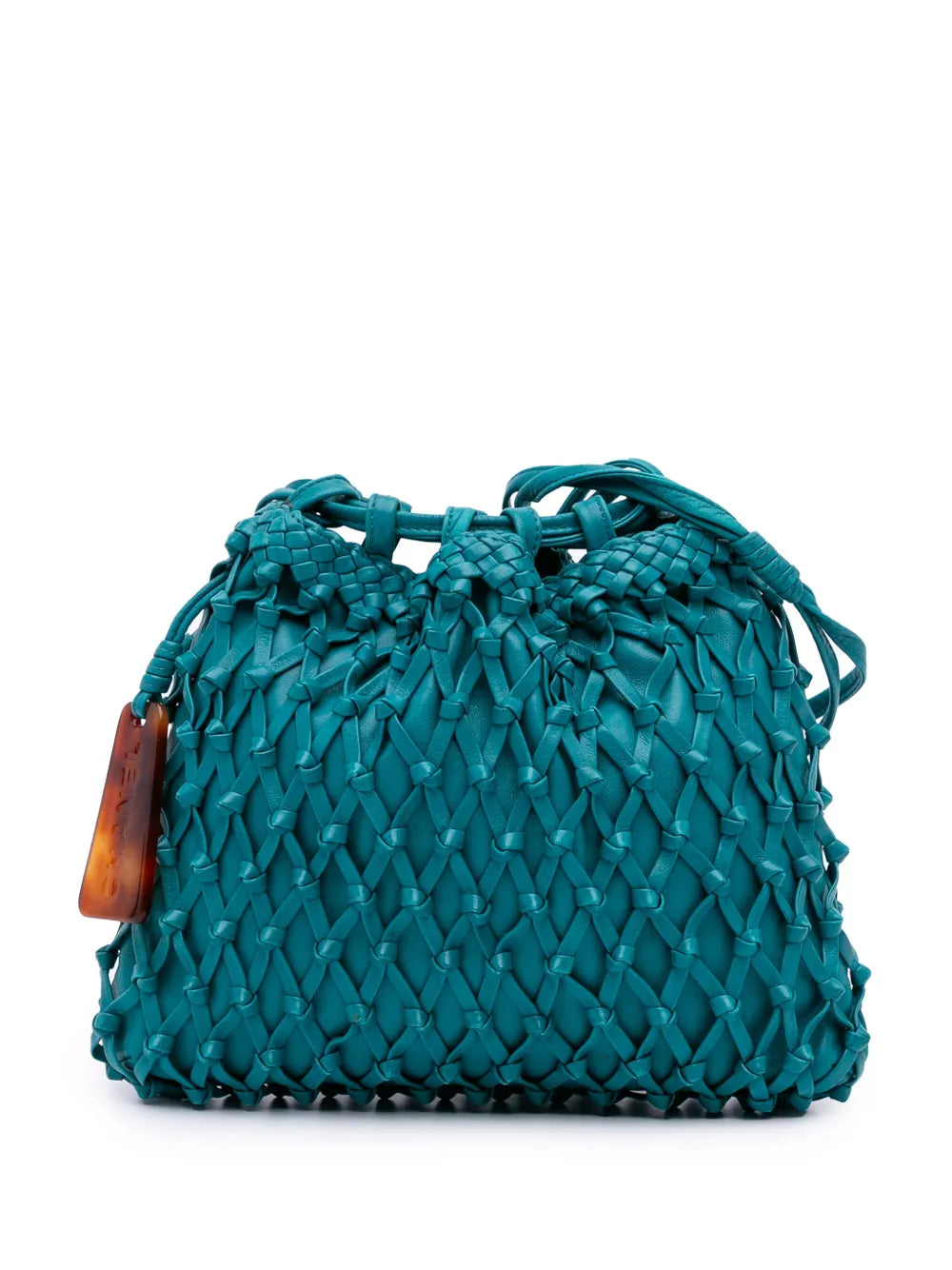1997-1999 Woven Lambskin Drawstring Pouch crossbody bag