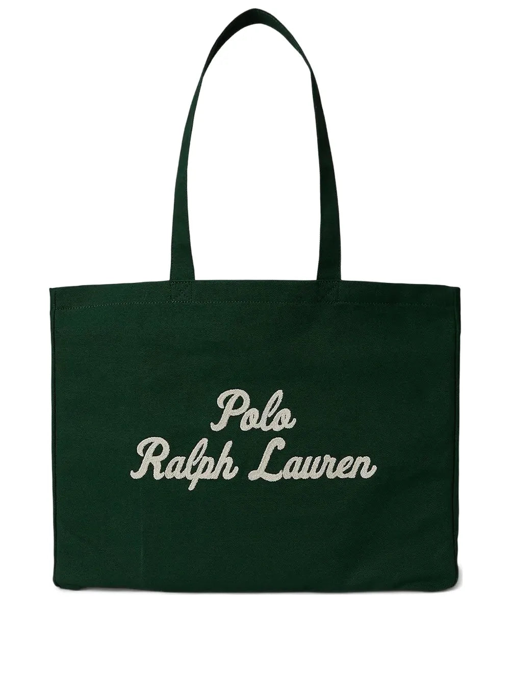 logo embroidered tote bag