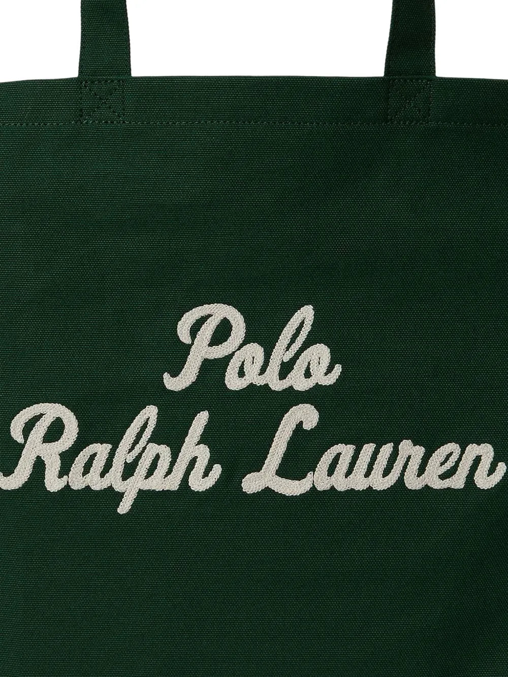 logo embroidered tote bag