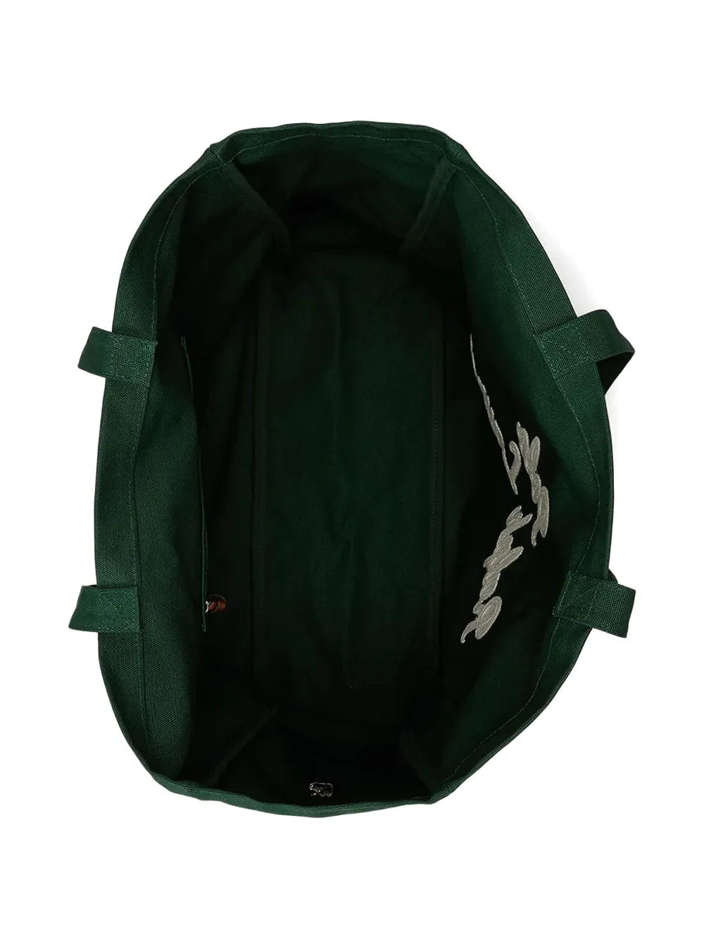 logo embroidered tote bag