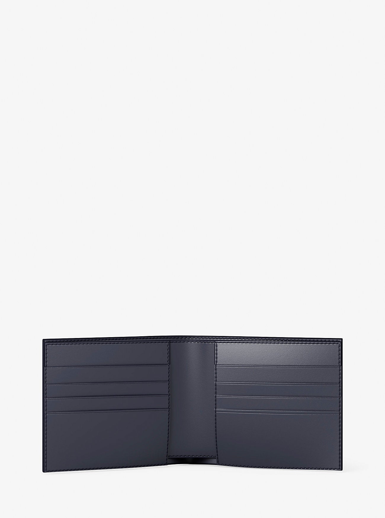Michael Kors Signature Logo Wallet and Reversible Belt Gift Set Admrl-Plblue