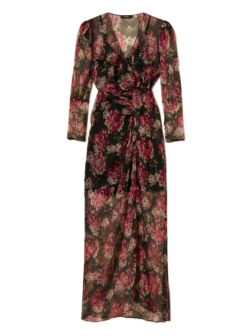 floral-print maxi dress