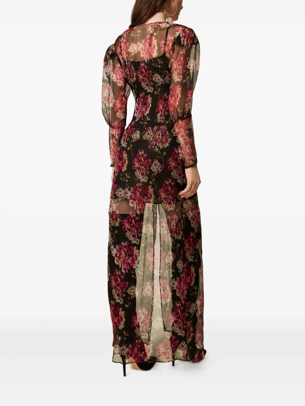 floral-print maxi dress