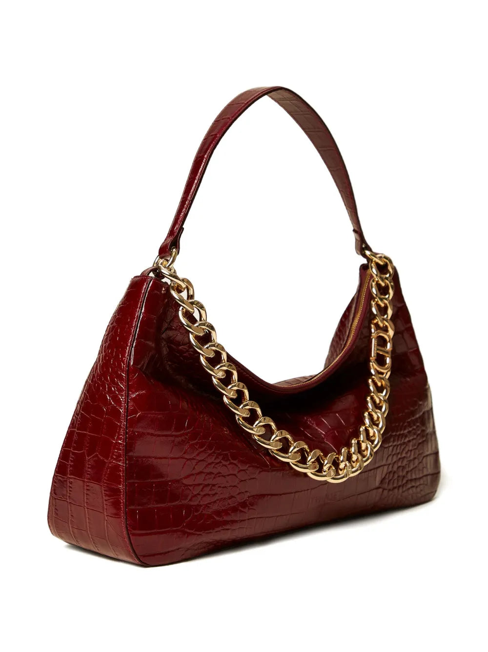 Liliane crocodile-effect chain shoulder bag