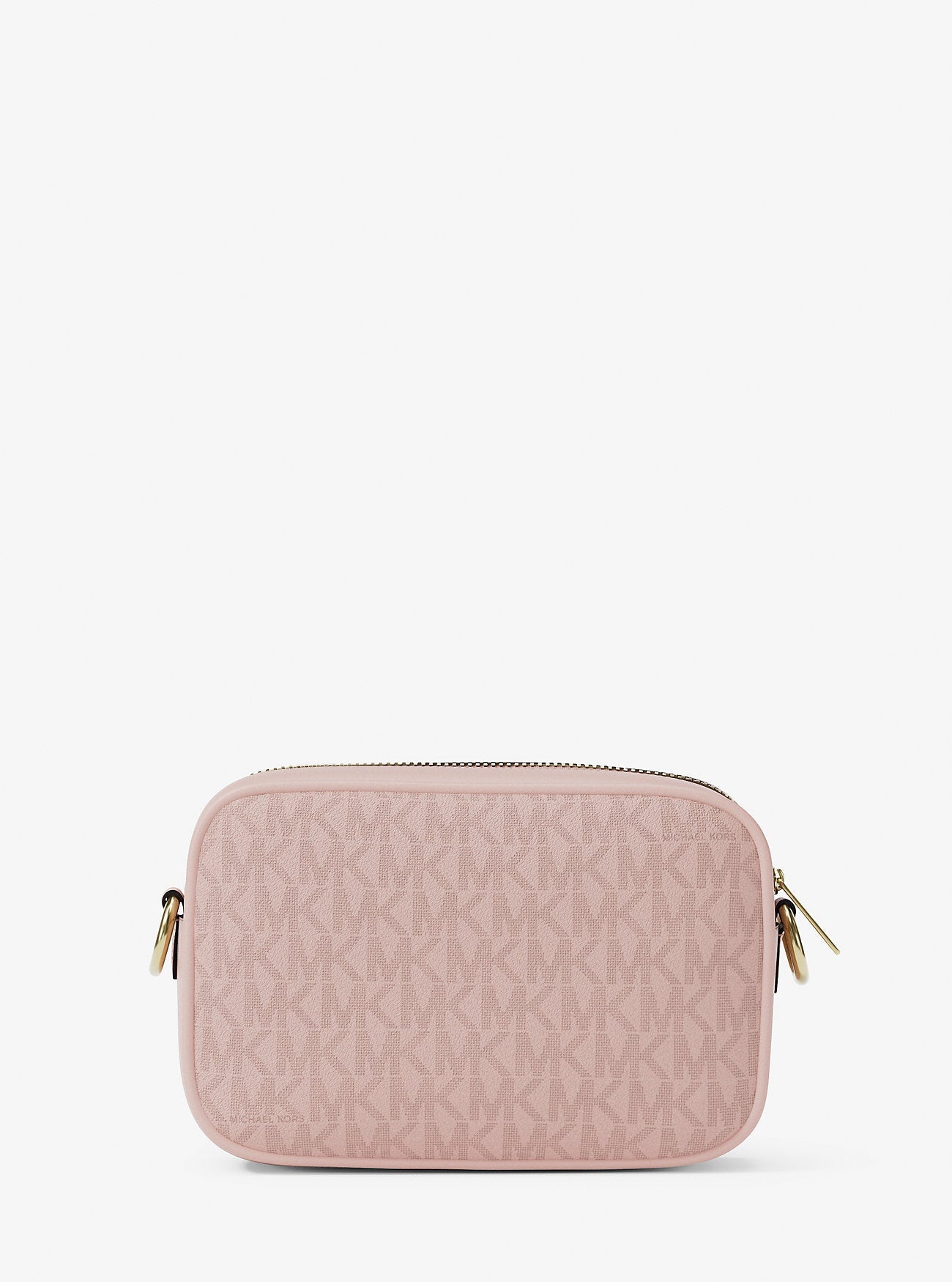 Michael Kors Jet Set Small Signature Logo Camera Crossbody Bag Powder Blush