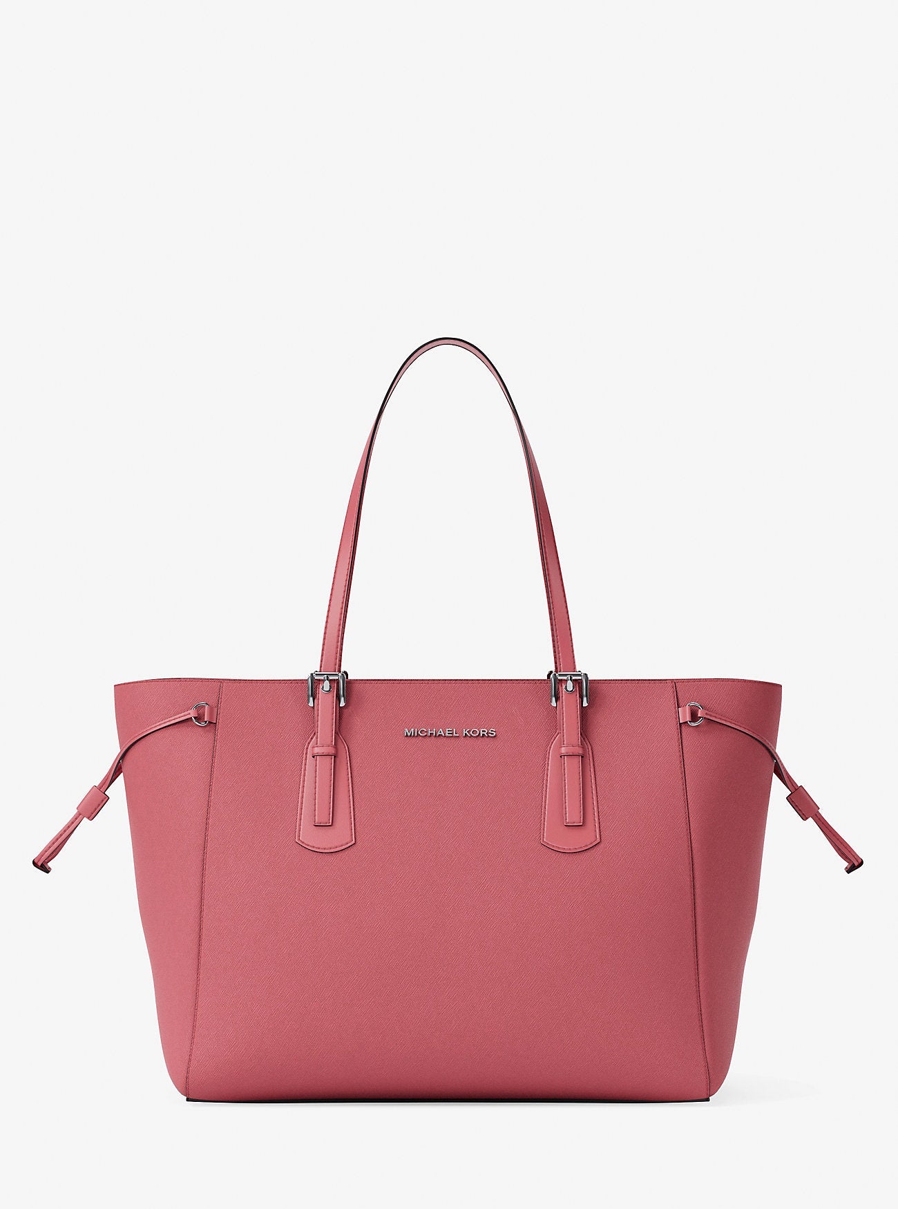 Michael Kors Voyager Large Saffiano Leather Tote Bag Hibiscus