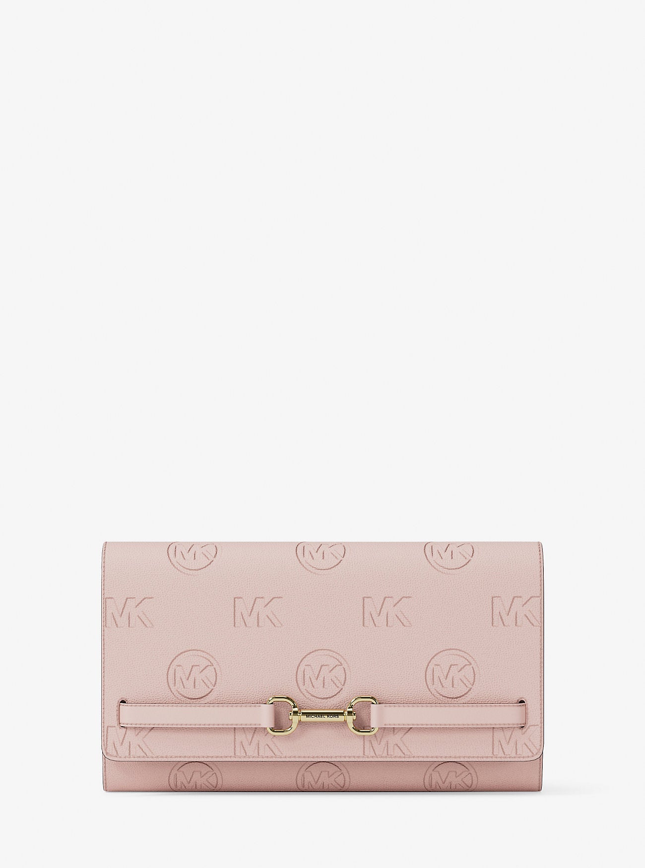 Michael Kors Jet Set Medium Saffiano Leather Crossbody Bag Powder Blush