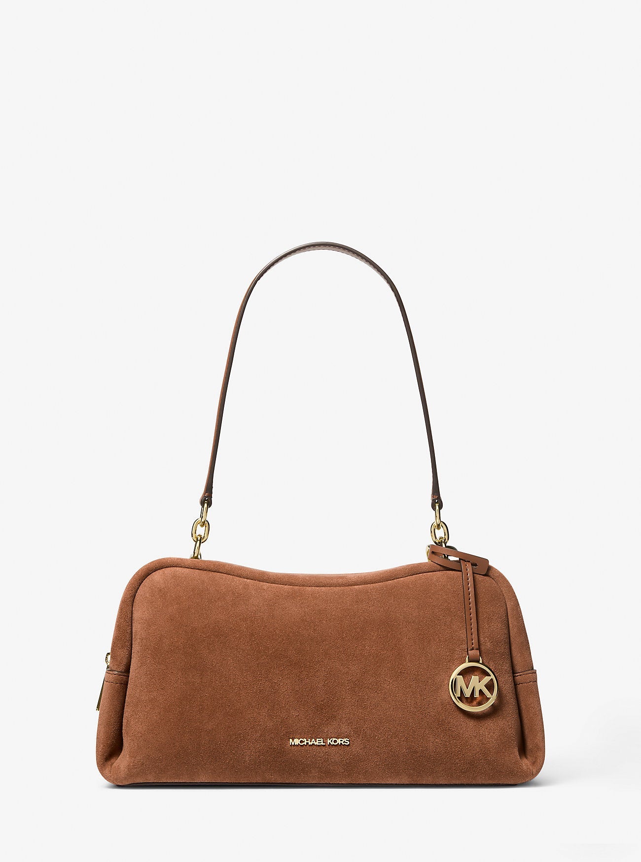 Michael Kors Cecily Medium Suede Shoulder Bag Luggage