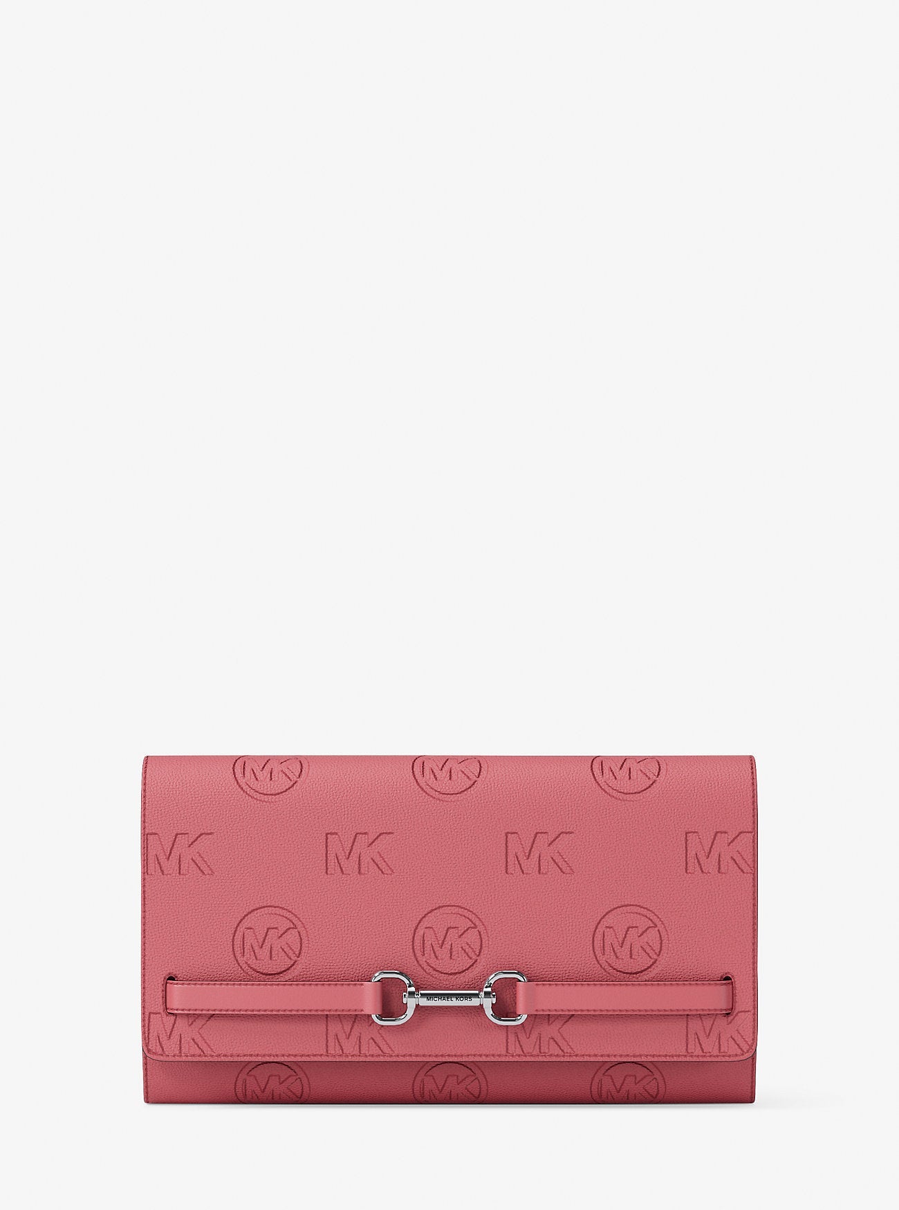 Michael Kors Carson Large Logo Debossed Wallet Hibiscus