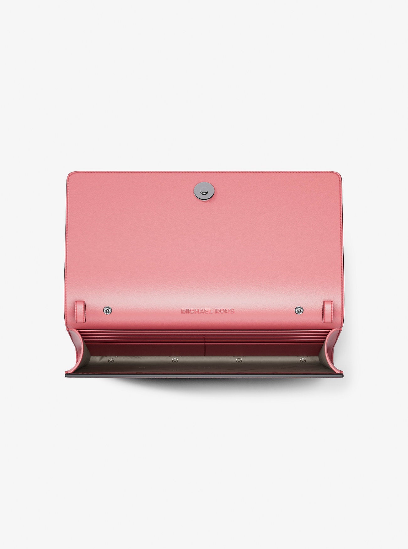 Michael Kors Carson Large Logo Debossed Wallet Hibiscus