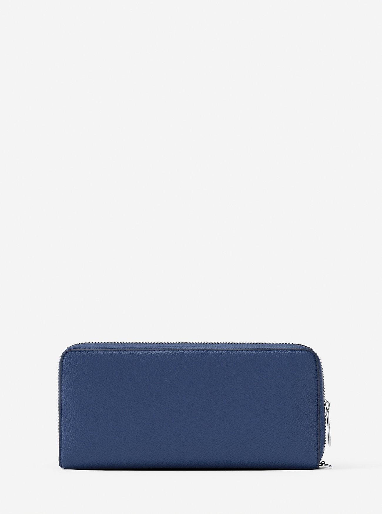 Michael Kors Large Pebbled Leather Continental Wallet Galaxy Blue