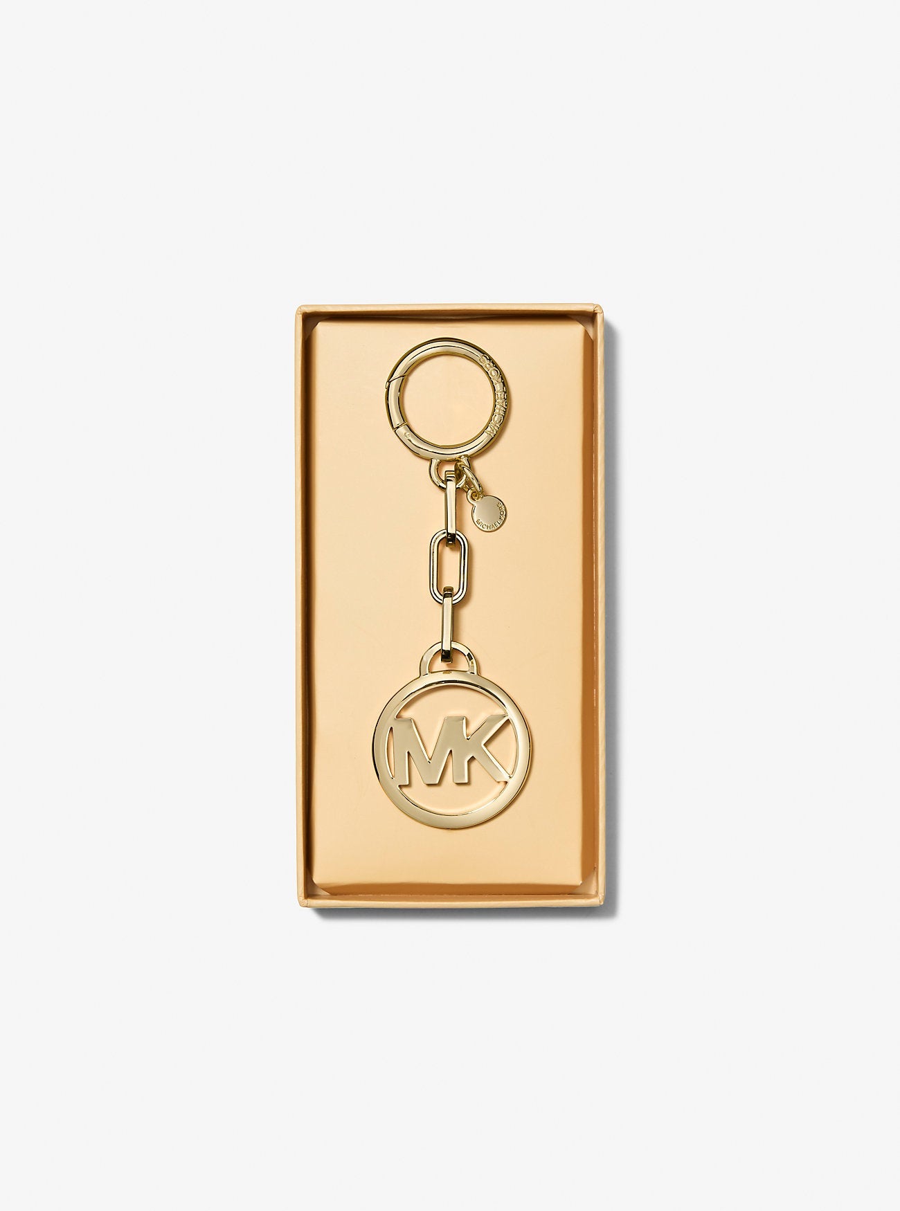Michael Kors Jet Set Logo Bag Charm 18K Gold