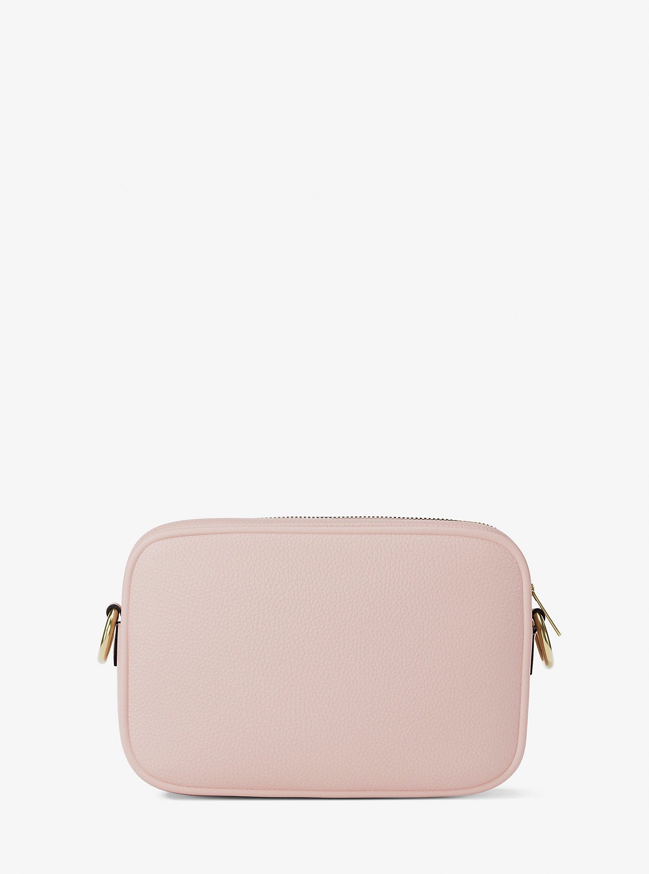 Michael Kors Jet Set Pebbled Leather Camera Crossbody Bag Powder Blush