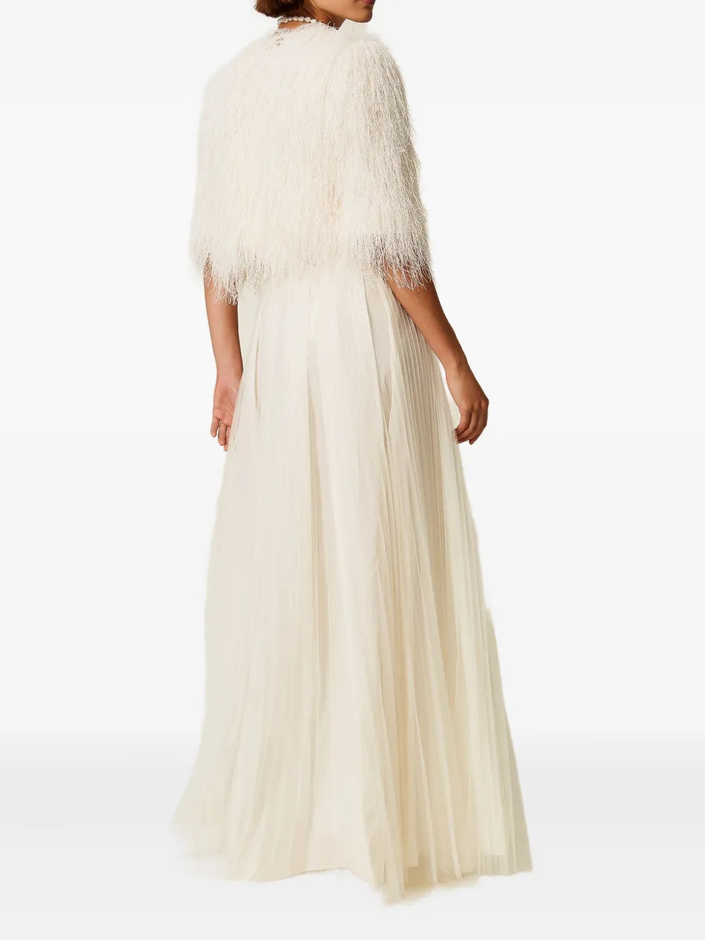 plisse maxi skirt