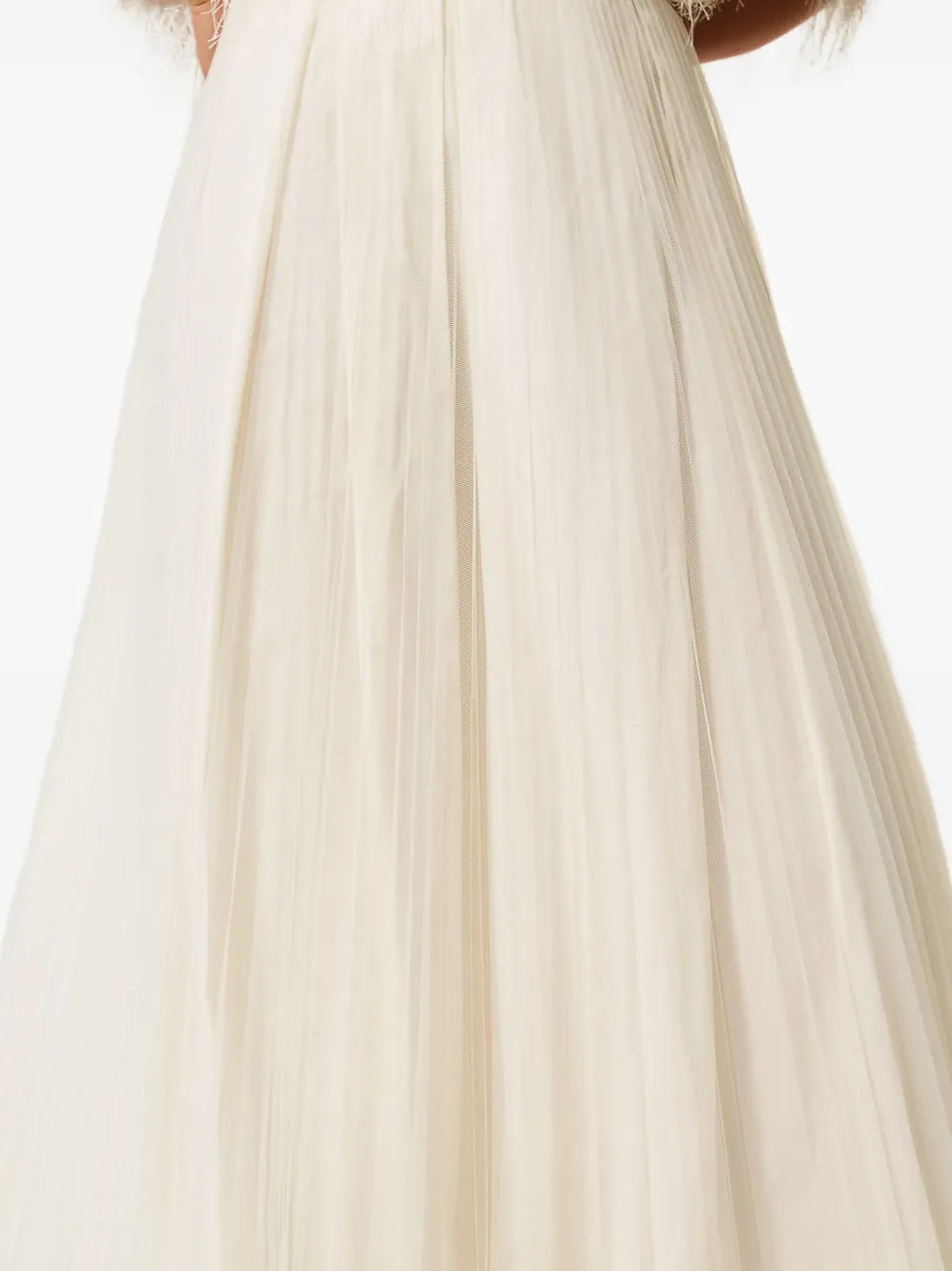 plisse maxi skirt