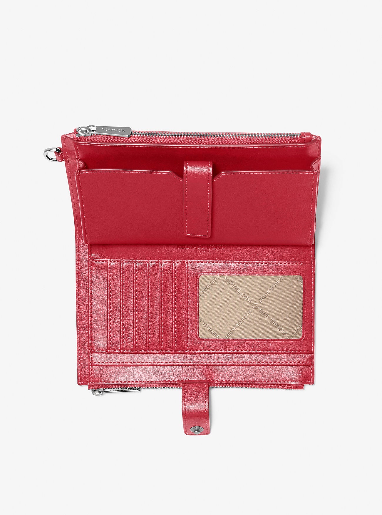 Michael Kors Jet Set Large Ombre Signature Logo Wristlet Hibiscus Multi