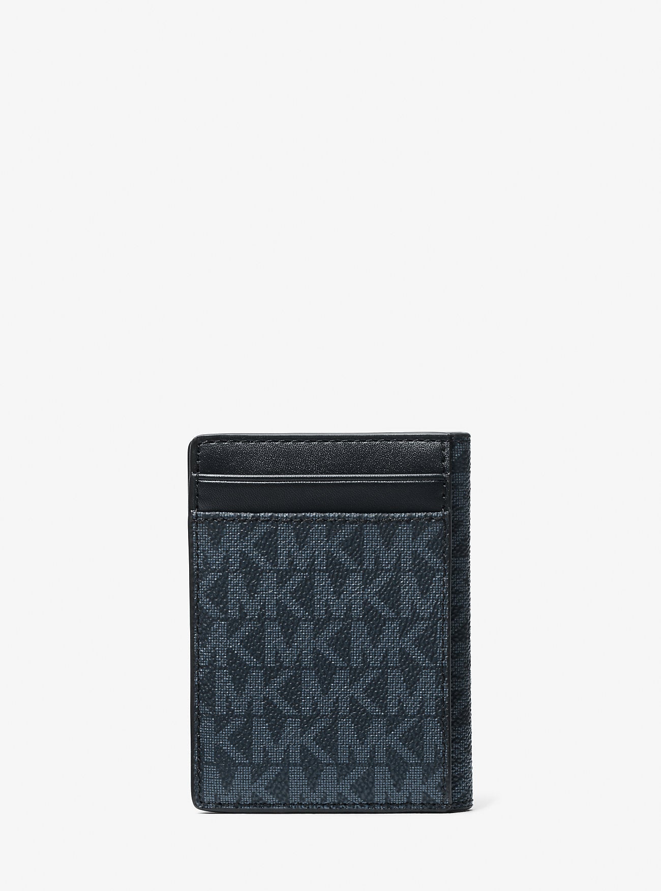 Michael Kors Cooper Signature Logo Bi-Fold Wallet Admrl-Plblue