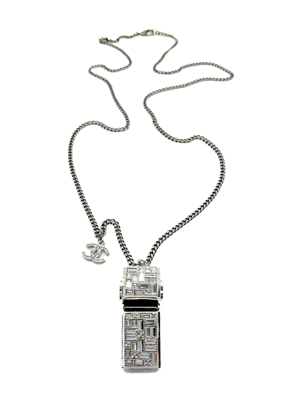 2015 crystal-embellished whistle necklace