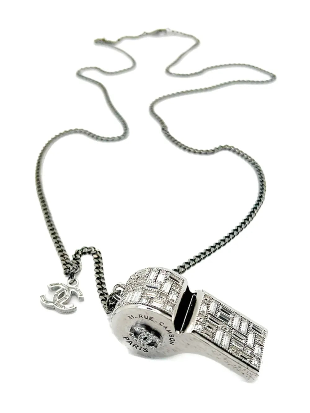 2015 crystal-embellished whistle necklace