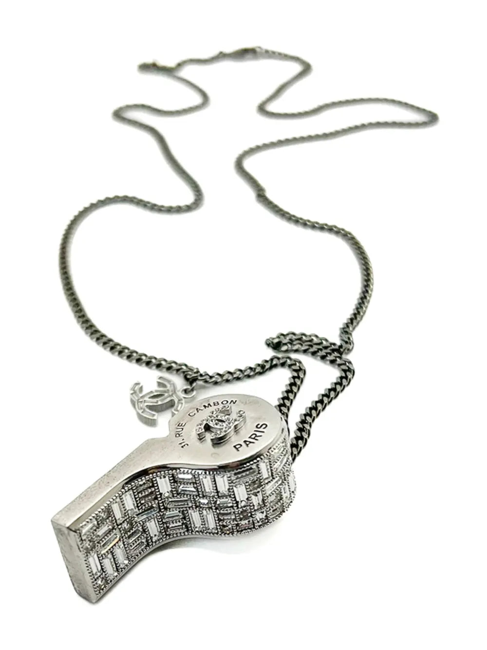 2015 crystal-embellished whistle necklace
