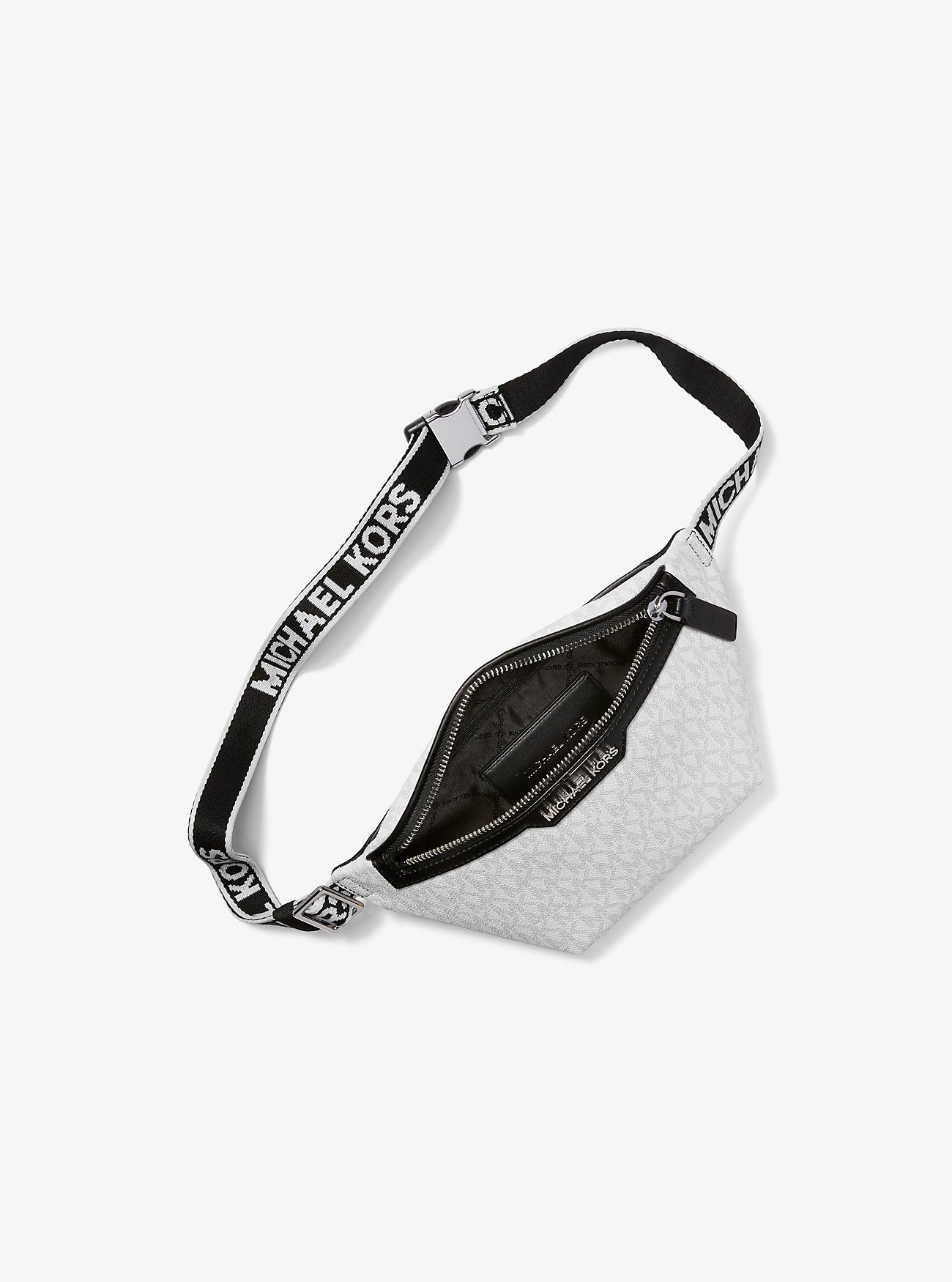Michael Kors Cooper Mini Logo Belt Bag Bright Wht