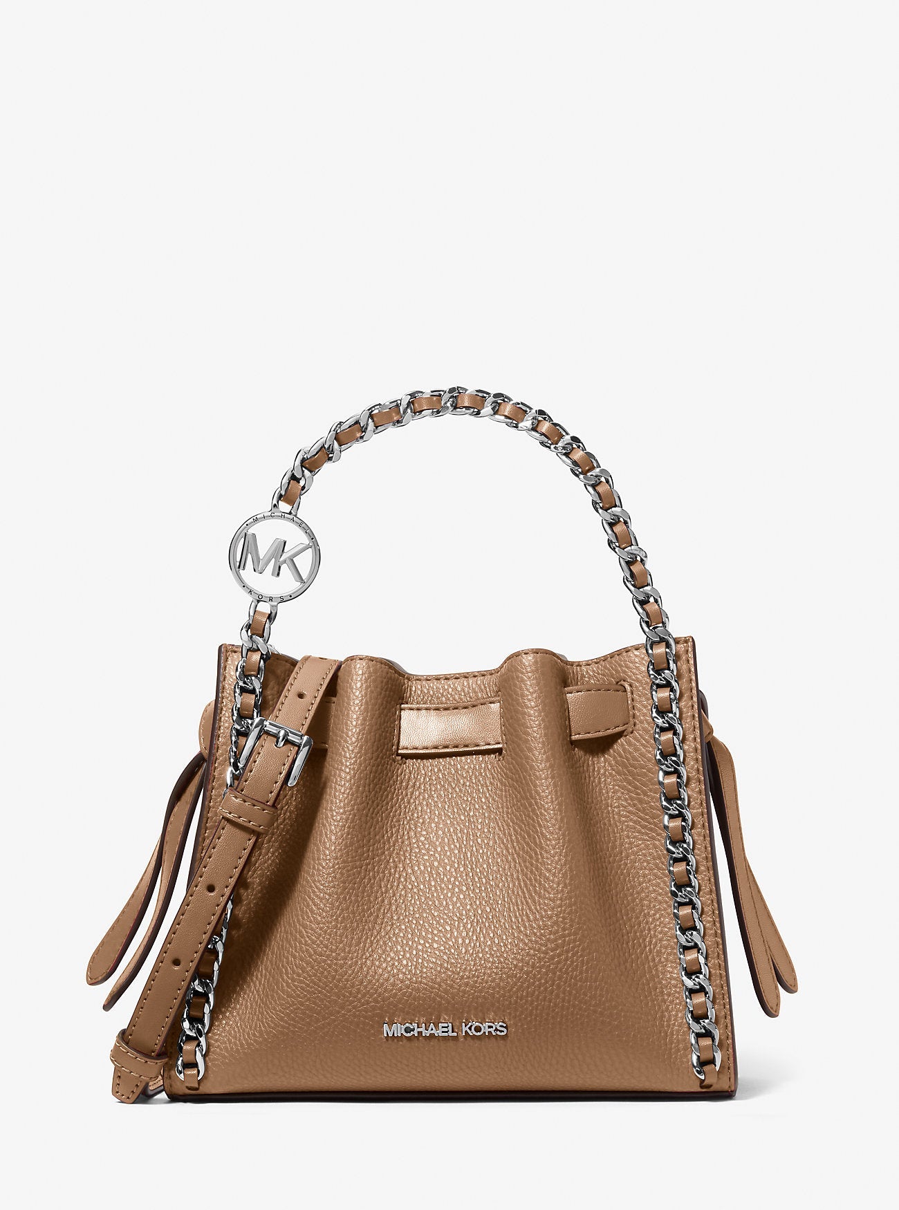 Michael Kors Mina Small Chain Convertible Crossbody Bag Driftwood