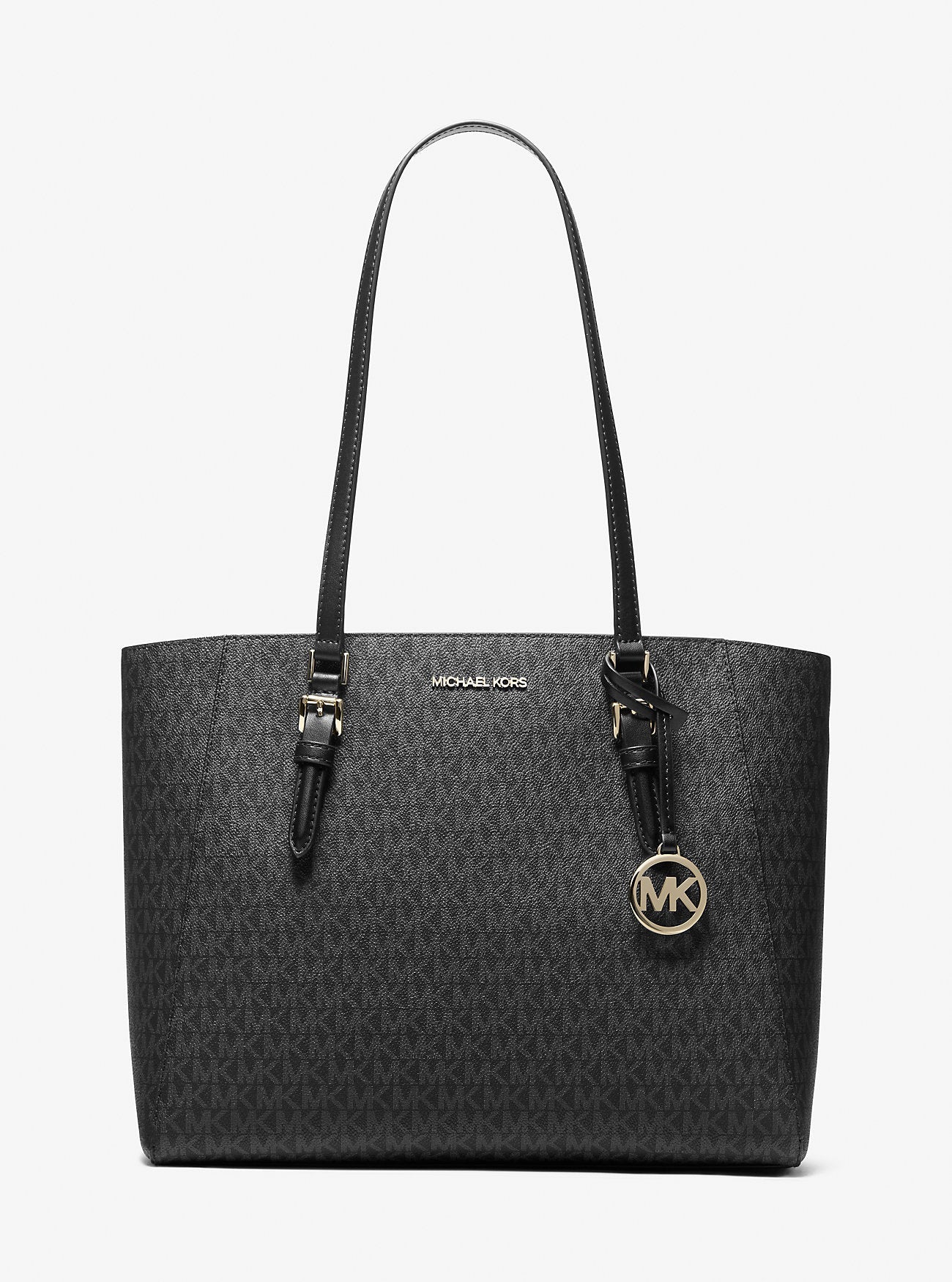 Michael Kors Charlotte Large 3-in-1 Signature Logo Tote Bag Black