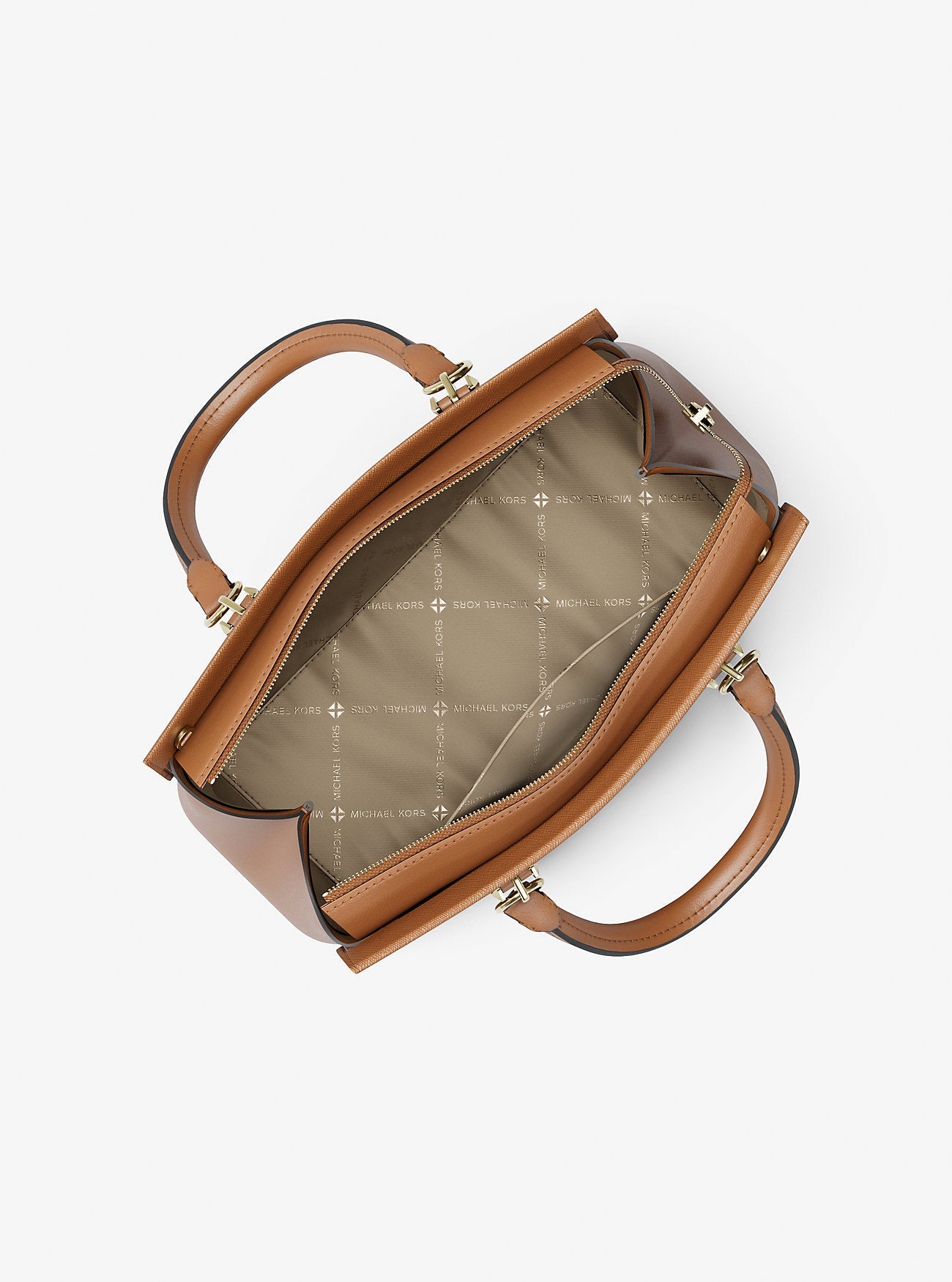 Michael Kors Marilyn Medium Saffiano Leather Satchel Luggage