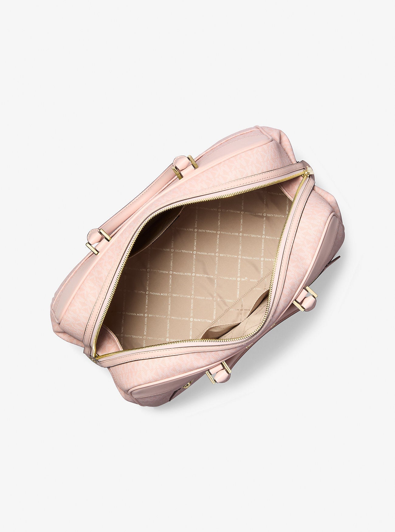 Michael Kors Large Logo Weekender Bag Lt Powder Blush
