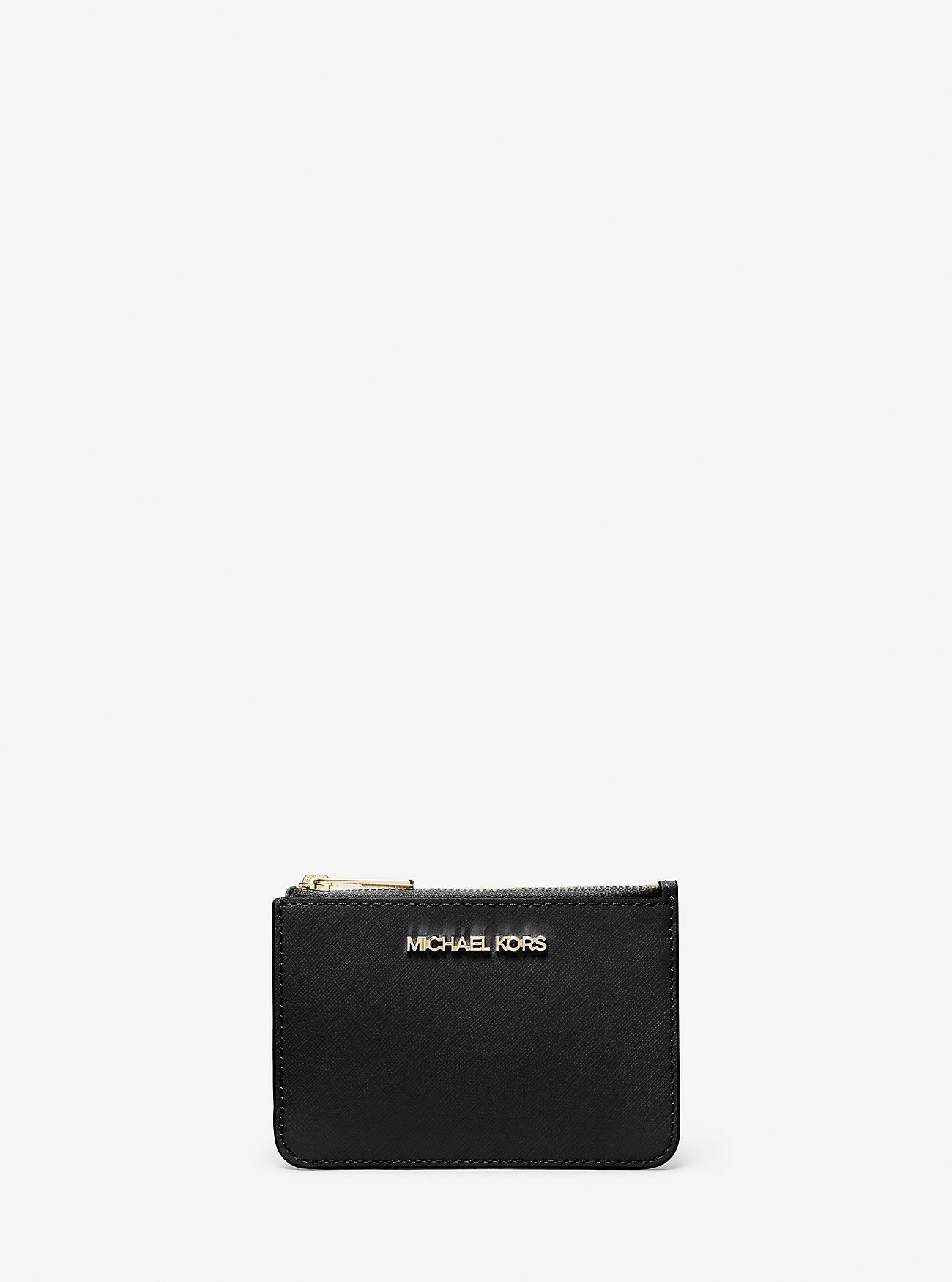Michael Kors Jet Set Travel Small Saffiano Leather Coin Pouch Black