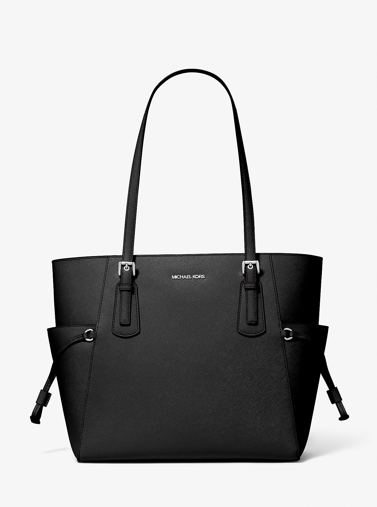 Michael Kors Voyager Large Saffiano Leather Tote Bag Black