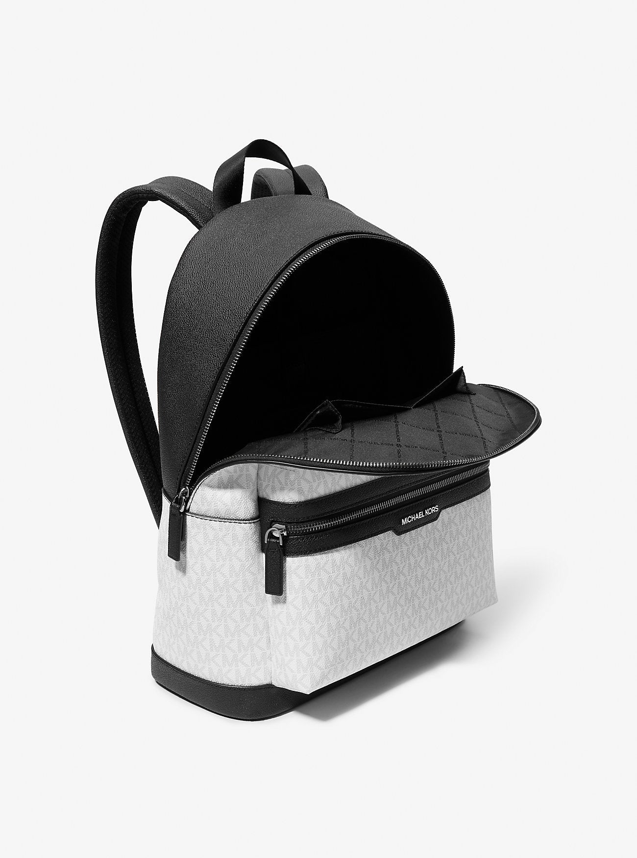 Michael Kors Cooper Signature Logo Backpack Bright Wht