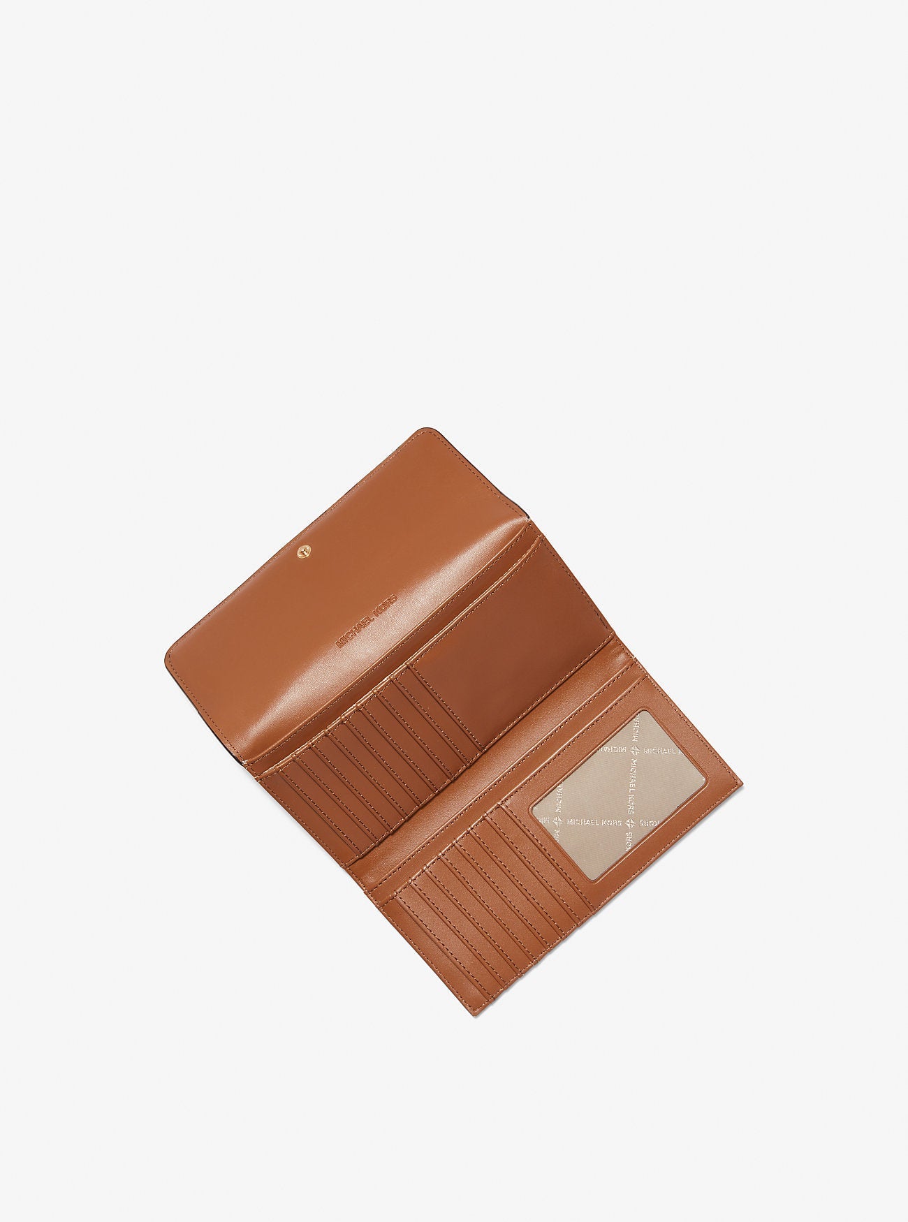 Michael Kors Jet Set Large Logo Trifold Wallet Vanilla
