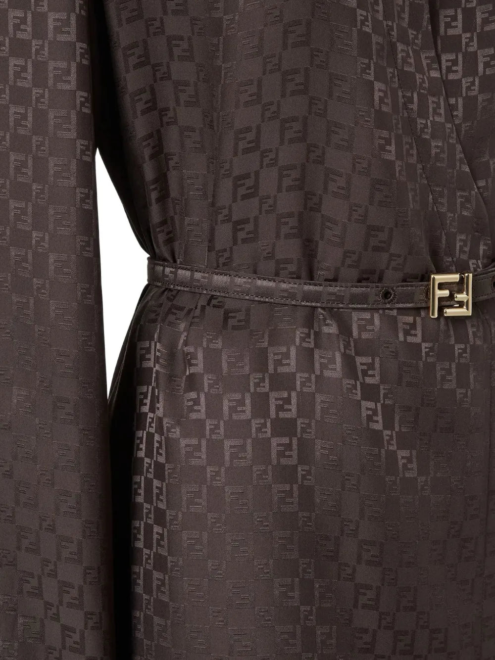 ff jacquard belted dress