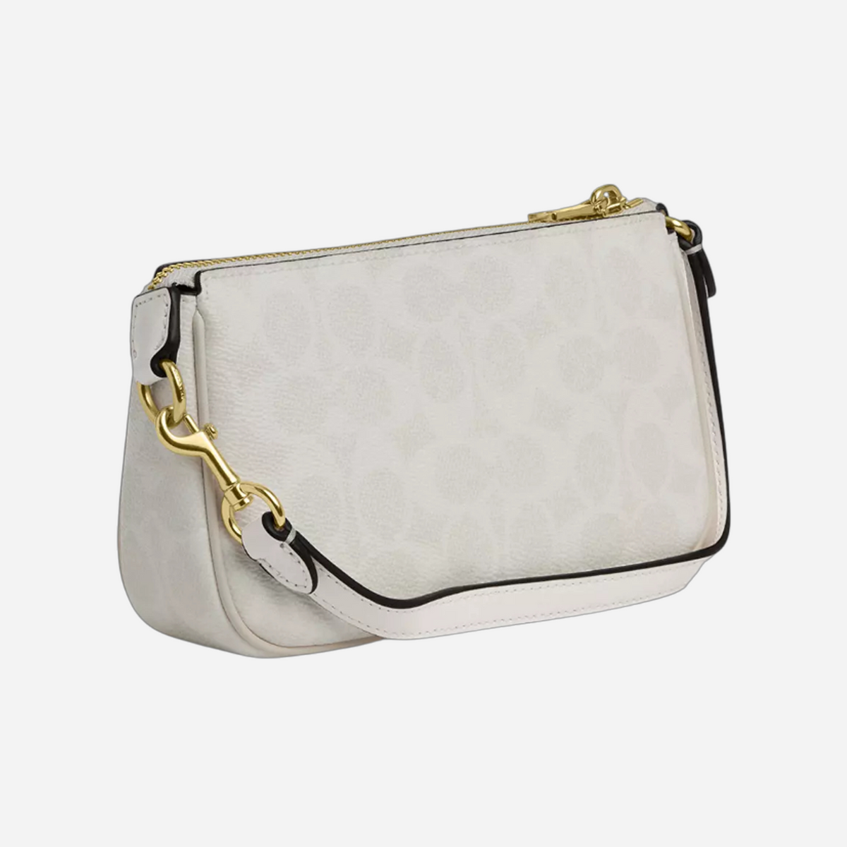 COACH Nolita 19 In Signature Canvas Gold/White/Chalk