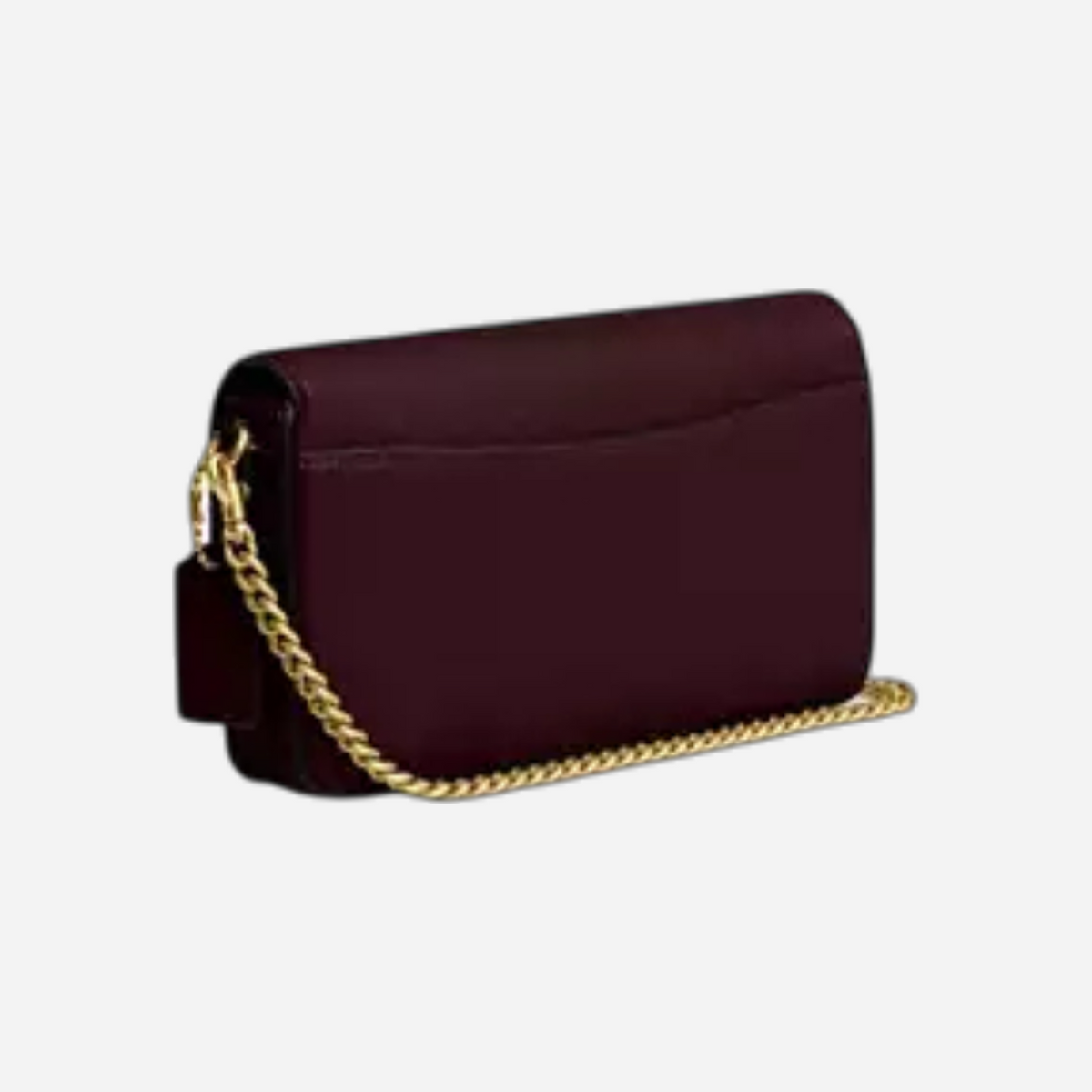 Coach Mila Crossbody Bag In Signature Canvas Brass Merlot