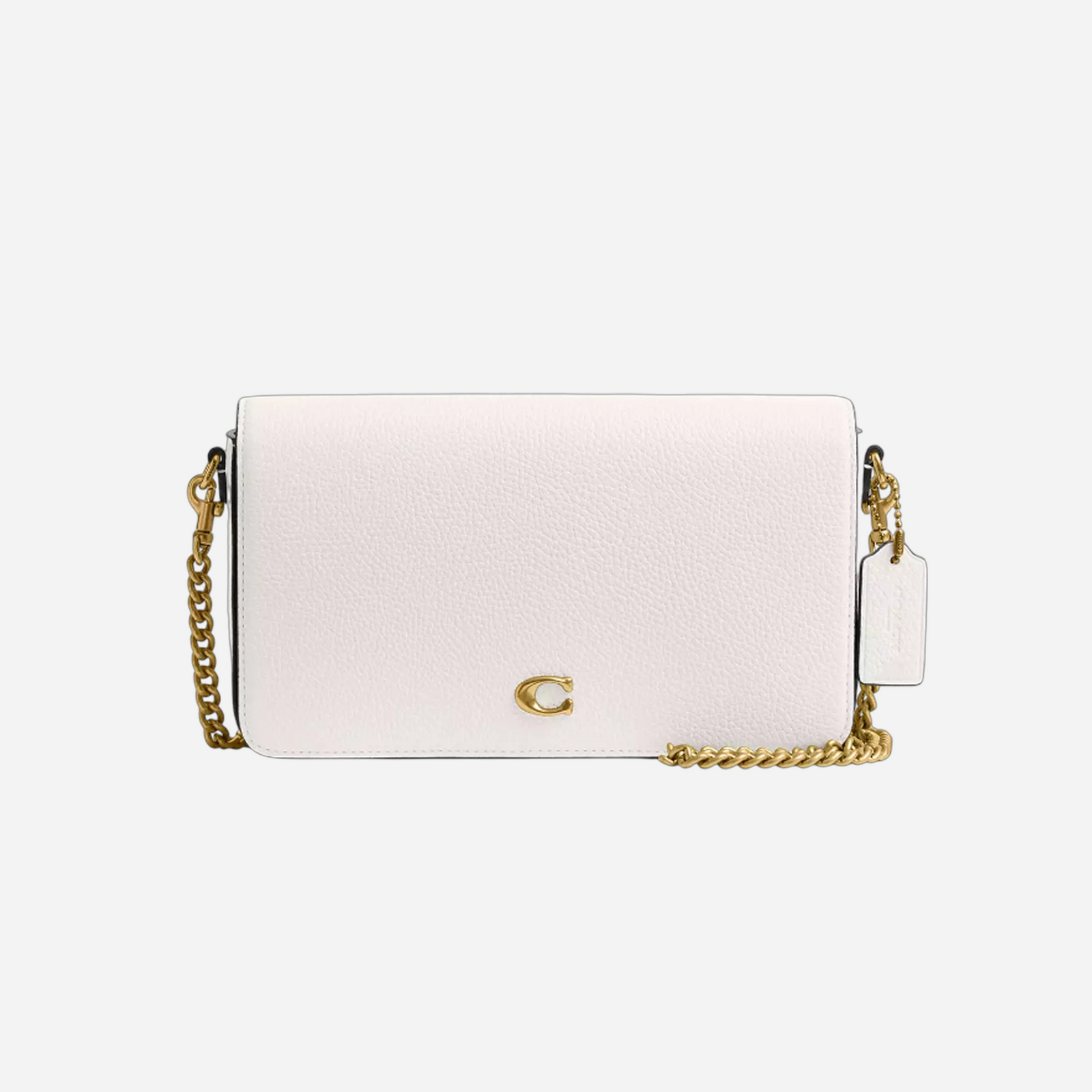 Coach Mila Crossbody Bag In Signature Canvas Brass Chalk