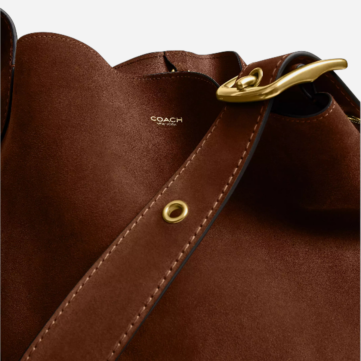 Coach Bleecker Bucket Bag Warm Brown