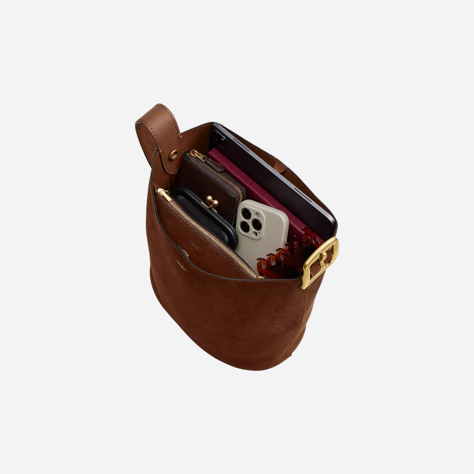 Coach Bleecker Bucket Bag Warm Brown