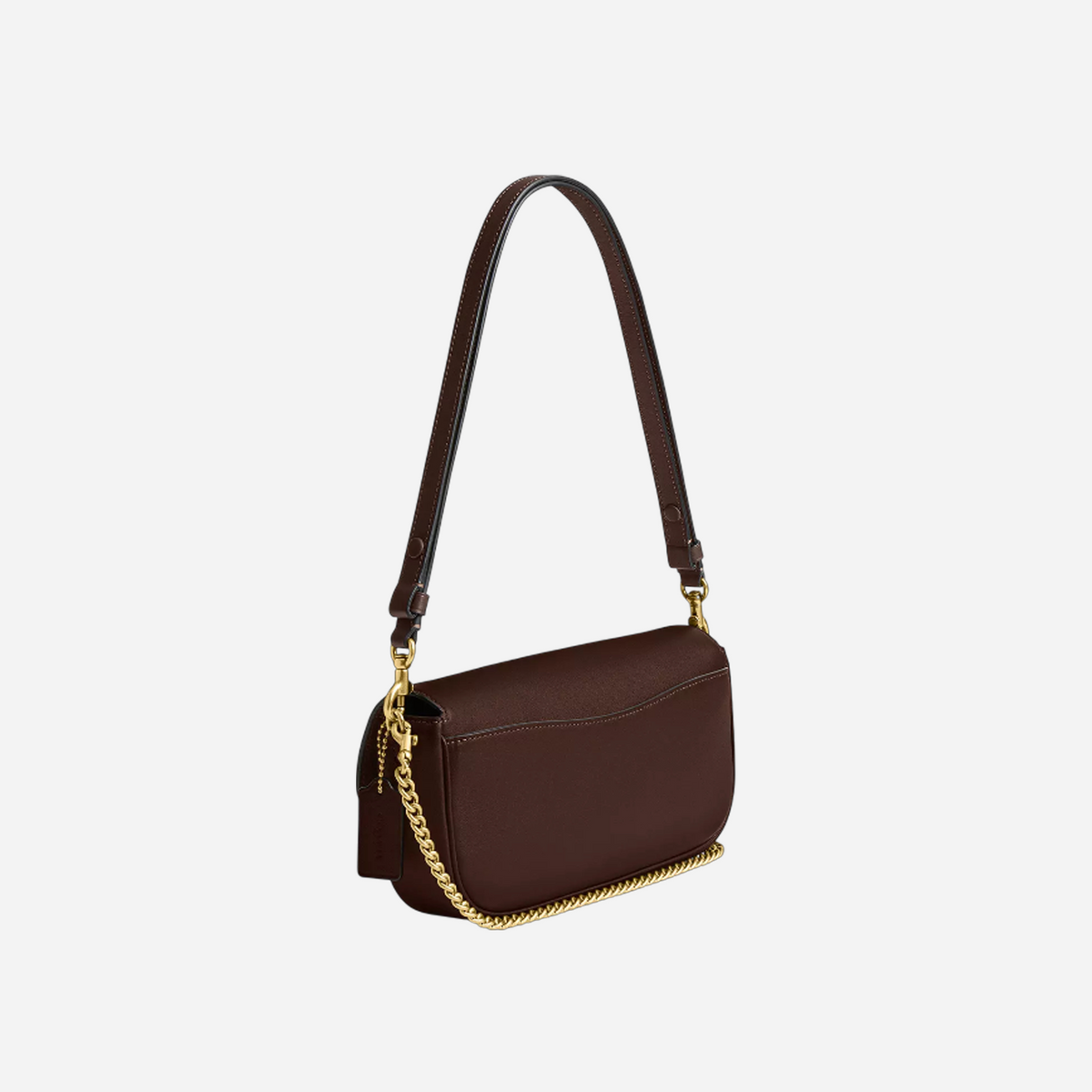 Coach Brook Flap Chain Bag Maple Brass