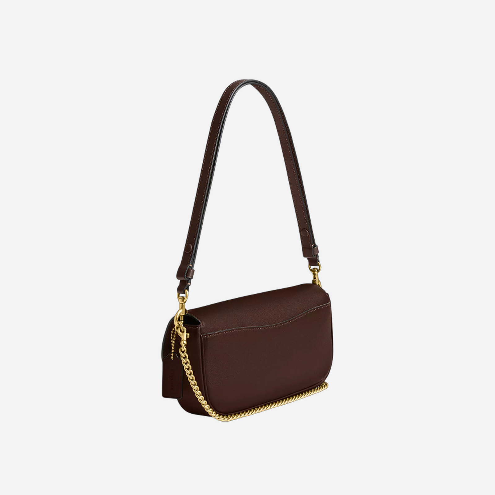 Coach Brook Flap Chain Bag Maple Brass