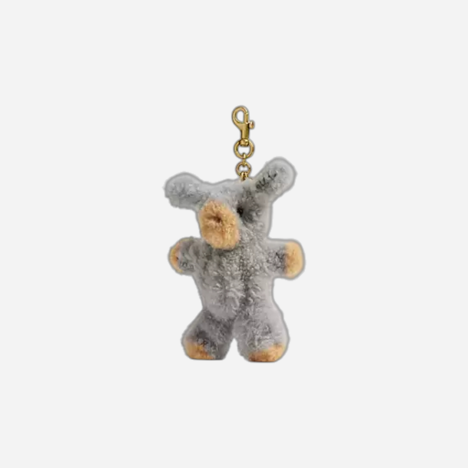 Coach Fuzzy Bag Charm In Shearling