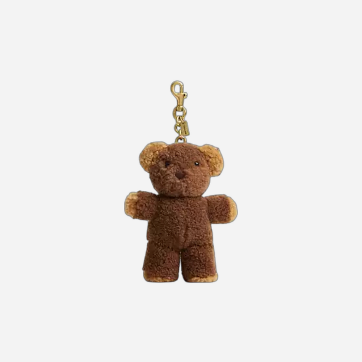 Coach Teddy Bear Bag Charm In Shearling