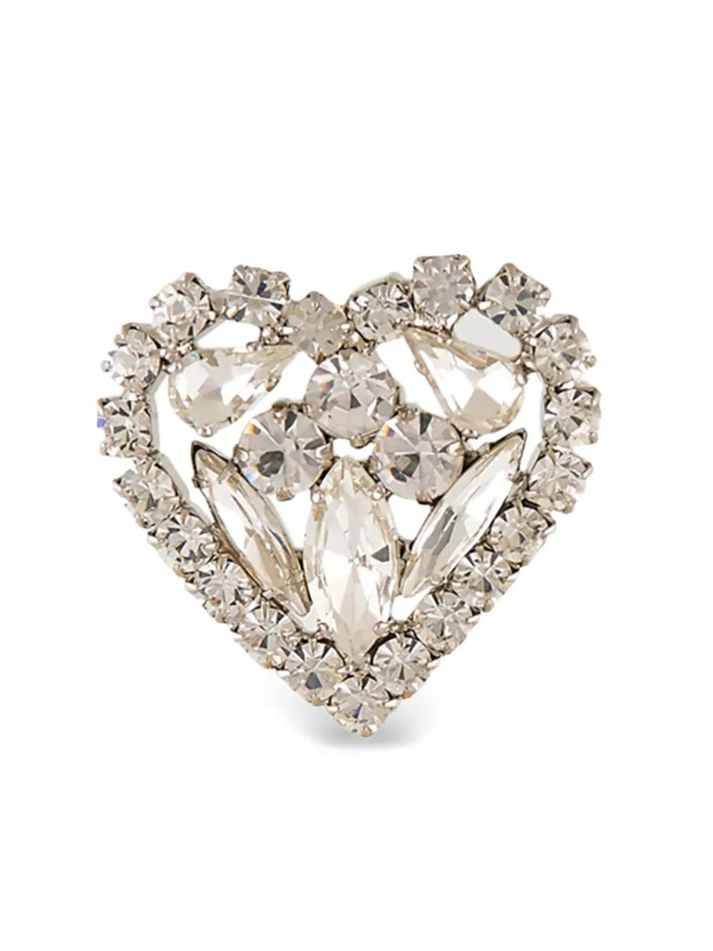 Taylor crystal-embellished heart earrings