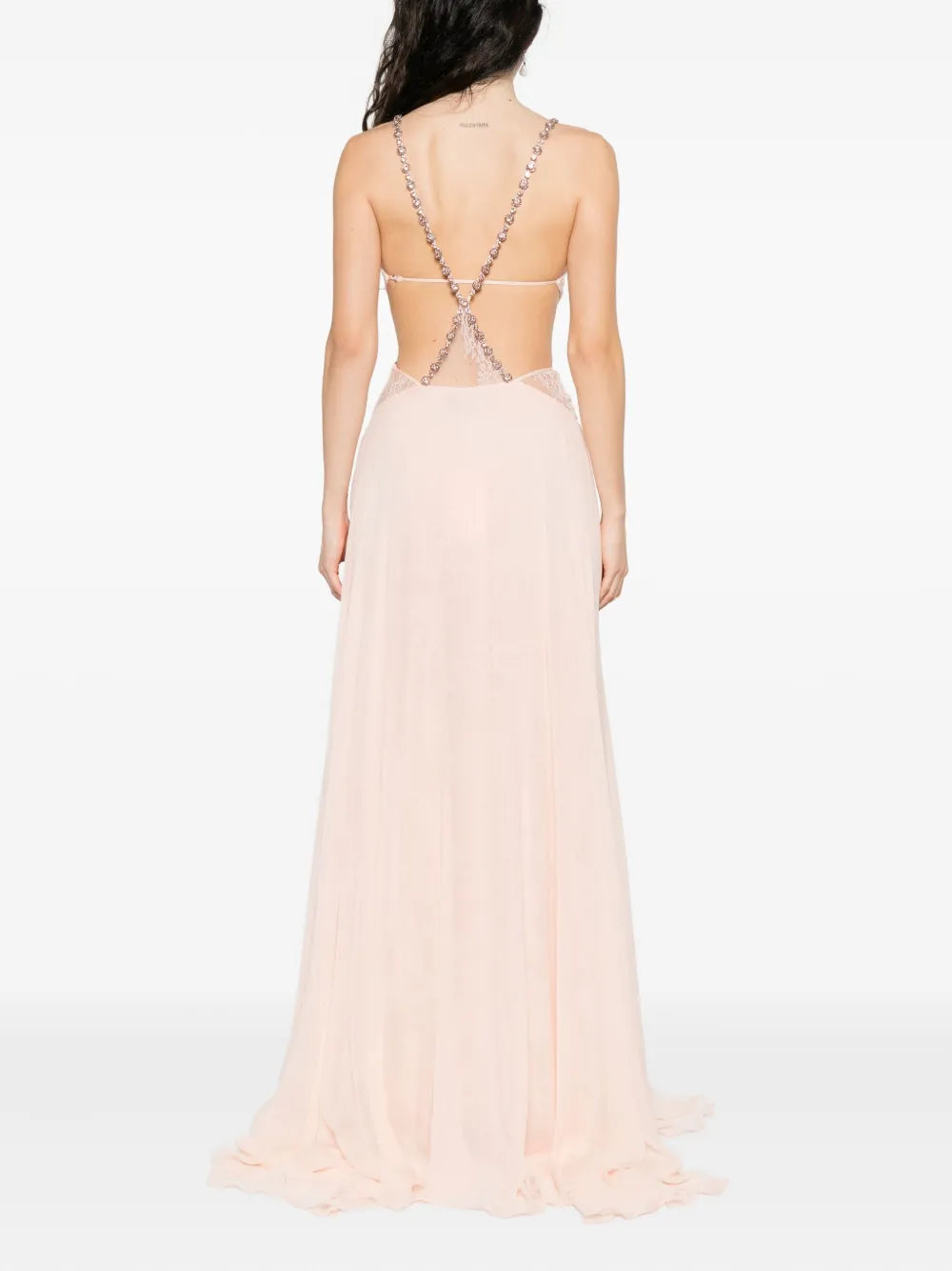 embellished cut-out maxi dress