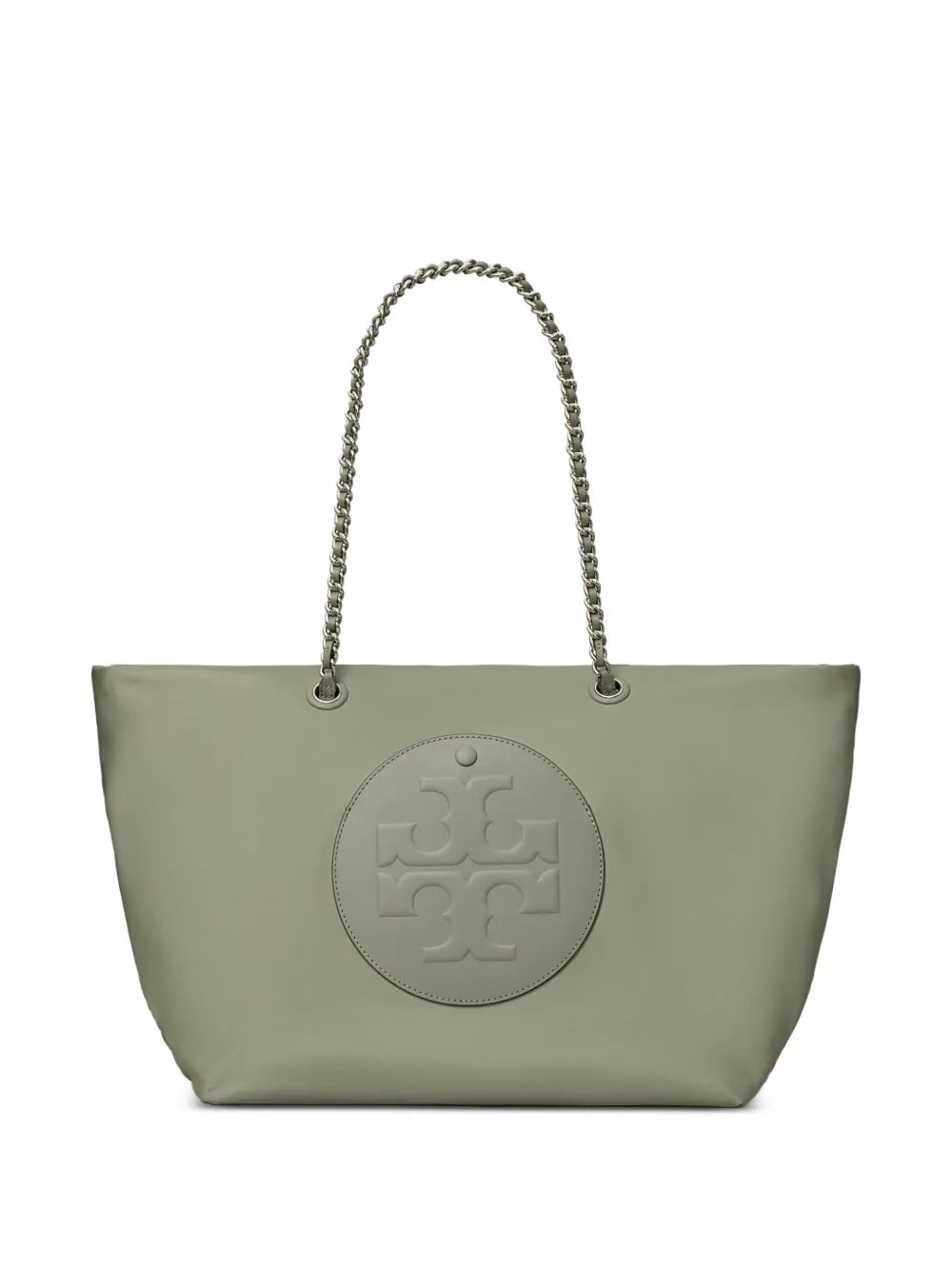 chain-strap logo-plaque tote bag