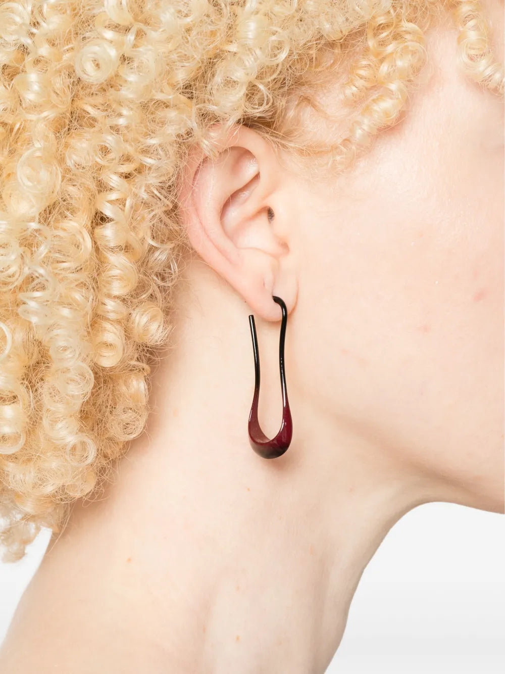 curved-end earrings