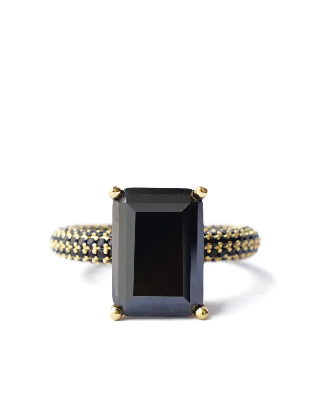 Mega rectangle-stone ring